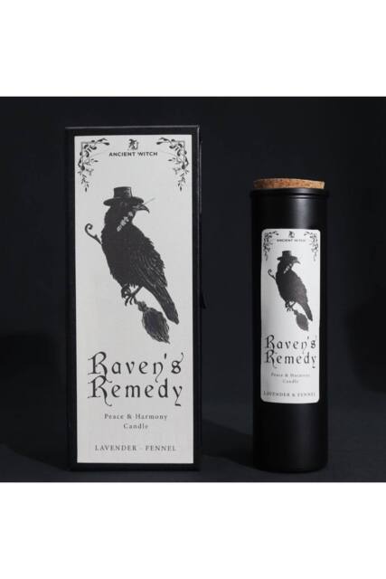 KDMD Ancient Witch Ritual Candle-Ravens' Remedy Scent for Meditation & Calm in Black - image 1