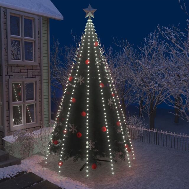 Berkfield Home Tree Lights with 500 LEDs Cold White 500 cm Indoor Outdoor - image 1