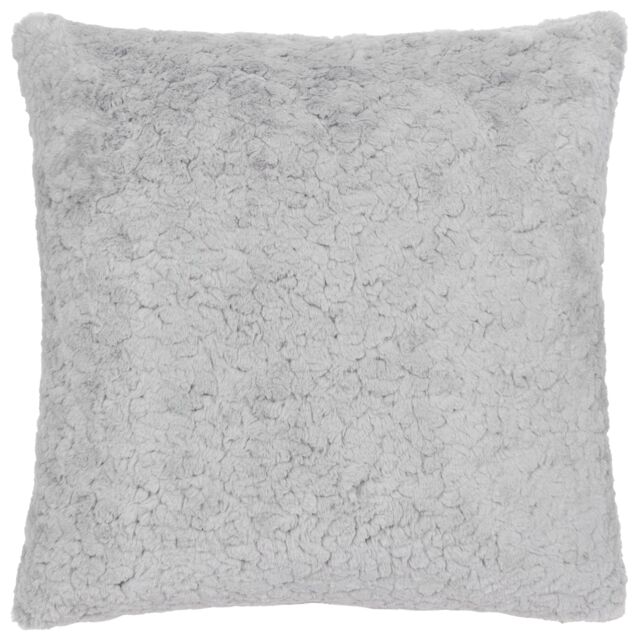 Furn Megeve Faux Fur Polyester Filled Cushion in Grey - Size: 55 cm x 55 cm - image 1