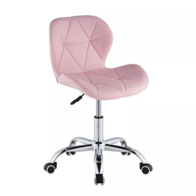 FLAVORA Pink Home Office Desk Chair Makeup Vanity Chair - Size: 0.6m2 - image 1