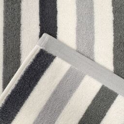 Allure Bath Fashions Cali Striped Towels - 100% Cotton in Grey - Size: Bath Sheet - thumbnail 5