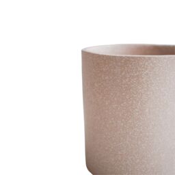 Ivyline Valetta Blush Terrazzo Planter Set of 3 Premium Glaze in Light Pink - thumbnail 3