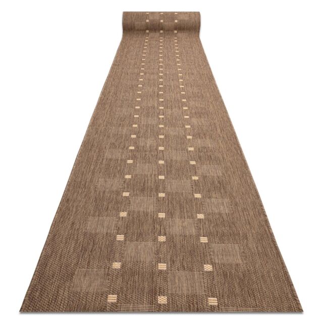 RugsX Sizal Floorlux Runner in Brown - Size: 70 cm x 160 cm - image 1