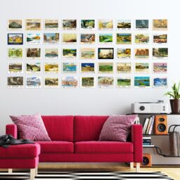 "Artery8 Wall Art Print 50 Pcs British Railway Train Sea Travel Aesthetic Collage Kit s A6 Set Pack 15x10 cm (6x4"") Room Decor Collector GNER GWR Rail" - thumbnail 3