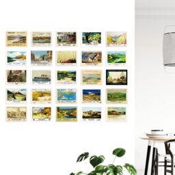 "Artery8 Wall Art Print 50 Pcs British Railway Train Sea Travel Aesthetic Collage Kit s A6 Set Pack 15x10 cm (6x4"") Room Decor Collector GNER GWR Rail" - thumbnail 4