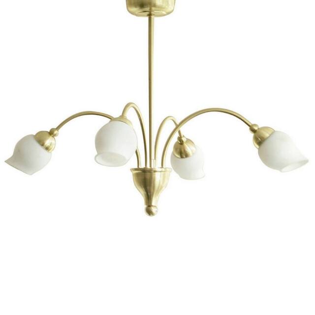 Netlighting Rimini Pendant 4 Light G9 Satin Brass in Gold - image 1
