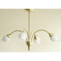 Netlighting Rimini Pendant 4 Light G9 Satin Brass in Gold - thumbnail 2