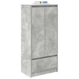 Berkfield Home Durable Cabinet with Drawer Concrete Grey 55.5x34x119.5 cm Engine - thumbnail 4