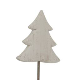 Lemon Pavilion Furniture and Decor Large Whitewashed Rustic Tree on Stand - Metal - L12xW17xH57cm - White - thumbnail 3