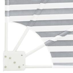 Berkfield Home Modern Balcony Privacy Screen Anthracite & white 210 x 210 cm Fabric in Grey - thumbnail 7