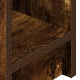 Berkfield Home Bedside Cabinet with Drawer Smoked Oak 20x36x60 cm in Brown - Size: 20 x 36 x 60 cm - thumbnail 9