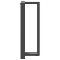 Berkfield Home Bar Table Legs T-Shaped¬†2 pcs Anthracite 40x35x(100-101) cm Steel in Dark Grey - thumbnail 5