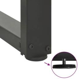 Berkfield Home Bar Table Legs T-Shaped¬†2 pcs Anthracite 40x35x(100-101) cm Steel in Dark Grey - thumbnail 9