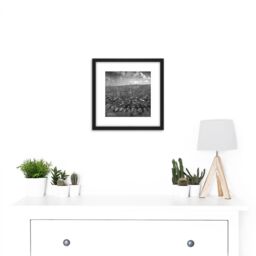 Artery8 San Francisco Earthquake 1906 Ruins Aerial Photo 8X8 Inch Square Wooden Framed Wall Art Print Picture with Mount in Black - thumbnail 2