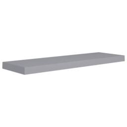 Berkfield Home Floating Wall Shelves 4 pcs Grey 80x23.5x3.8 cm MDF - thumbnail 3