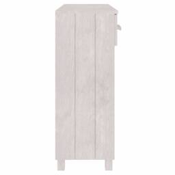 Berkfield Home Decorative Console Table HAMAR White 90x35x90 cm Solid Wood Pine - Size: 90 x 35 x 90 cm - thumbnail 6