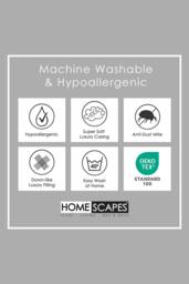 Homescapes Luxury Hotel Soft as Down Super Microfibre 2.5 Tog Summer Duvet in White - Size: Super King - thumbnail 7