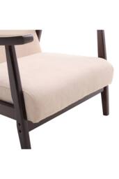 Comfortable Upholstered Accent Chair for Living Room in Beige - thumbnail 5