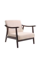 Comfortable Upholstered Accent Chair for Living Room in Beige - thumbnail 2