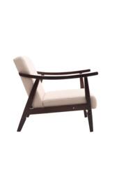 Comfortable Upholstered Accent Chair for Living Room in Beige - thumbnail 4