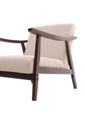 Comfortable Upholstered Accent Chair for Living Room in Beige - thumbnail 6