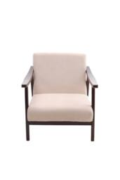 Comfortable Upholstered Accent Chair for Living Room in Beige - thumbnail 3