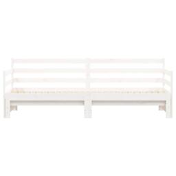 Berkfield Home Beautiful Daybed with Trundle White 90x200 cm Solid Wood Pine - thumbnail 6