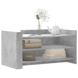 Berkfield Home Coffee Table Concrete Grey 100x50x50 cm Engineered Wood - Size: 100 x 50 x 50 cm - thumbnail 3