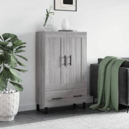 Berkfield Home Highboard Grey Sonoma 69.5x31x115 cm Engineered Wood - thumbnail 2