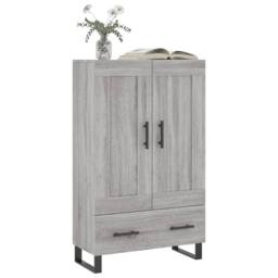 Berkfield Home Highboard Grey Sonoma 69.5x31x115 cm Engineered Wood - thumbnail 1