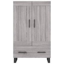 Berkfield Home Highboard Grey Sonoma 69.5x31x115 cm Engineered Wood - thumbnail 5