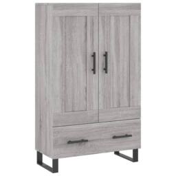 Berkfield Home Highboard Grey Sonoma 69.5x31x115 cm Engineered Wood - thumbnail 3