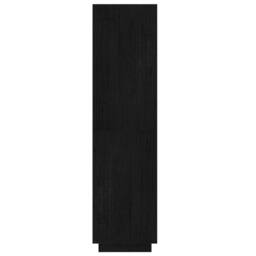 Berkfield Home Book Cabinet/Room Divider Black 60x35x135 cm Solid Pinewood - Size: 60 x 35 x 135 cm - thumbnail 6