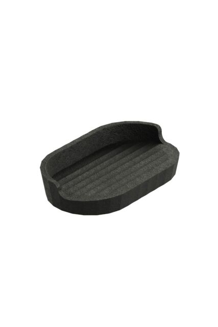 Cosmic Avenir 'Soap Dish' Rectangular Design Plastic Black - image 1