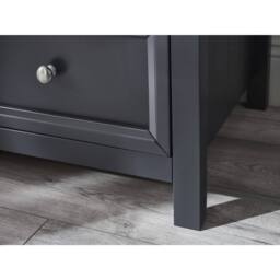 Cheshire Premium Solace 3 Door Combination Wardrobe in Anthracite in Dark Grey - thumbnail 9