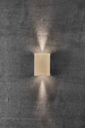 Nordlux Modern Outdoor Wall Light Brass Brass Intergrated LED Coastal/Marine Safe - Mains Powered, IP54 in Gold - thumbnail 5