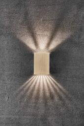 Nordlux Modern Outdoor Wall Light Brass Brass Intergrated LED Coastal/Marine Safe - Mains Powered, IP54 in Gold - thumbnail 6