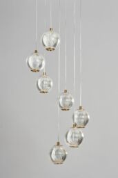 BHS Lighting Rimi Cluster Pendant Ceiling Light in Gold - thumbnail 2