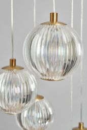 BHS Lighting Rimi Cluster Pendant Ceiling Light in Gold - thumbnail 3