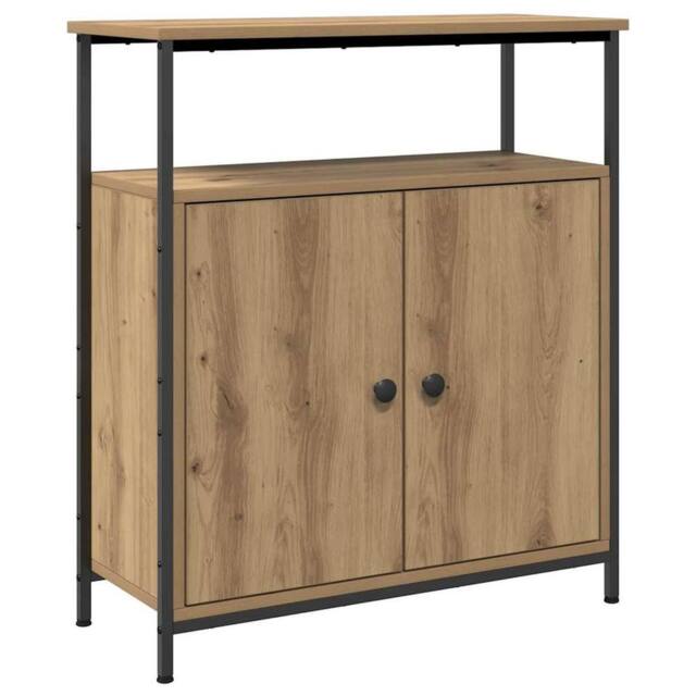 Berkfield Home Sideboard Artisan Oak 70x30x80 cm Engineered Wood in Brown - Size: 70 x 30 x 80 cm - image 1