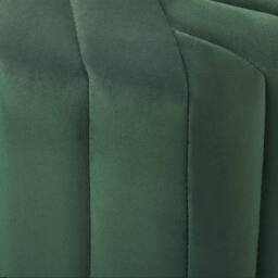 Wyld and Coco Ottman Glamour Hexagonal Green Velvet Pouffe 53 x 48 x 29 cm - thumbnail 6