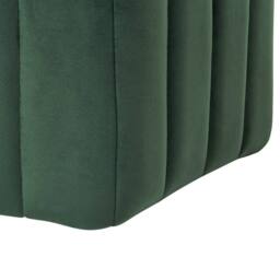 Wyld and Coco Ottman Glamour Hexagonal Green Velvet Pouffe 53 x 48 x 29 cm - thumbnail 5