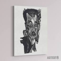 "Artery8 Dr Ludwig Binswanger Portrait Kirchner Canvas Wall Art Print in White - Size: W18"" x H24""" - thumbnail 2