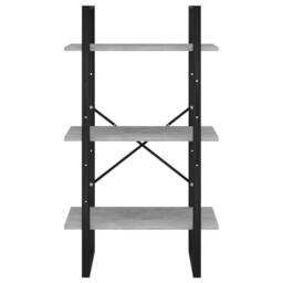 Berkfield Home Storage Shelf Concrete Grey 60x30x105 cm Engineered Wood - Size: 60 x 30 x 105 cm - thumbnail 5