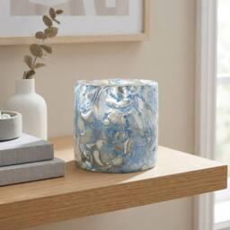 Garden Greatness Maison Ocean Marble Glass Vase - Size: 1 Pack