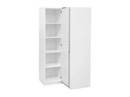 Vente-unique Corner Wardrobe 2 Doors - W115 Cm - White - LIZANDRO - thumbnail 6