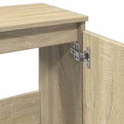 Berkfield Home Bathroom Cabinet Sonoma Oak 58x33x60 cm Engineered Wood in Light Tan - Size: 58 x 33 x 60 cm - thumbnail 8