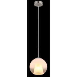 Netlighting Barry 20cm Dome Pendant Nickel Matt Ball Opal Glass Shade 1x E27 in Grey - thumbnail 4