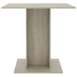 Berkfield Home Dining Table Sonoma Oak 80x80x75 cm Engineered Wood in Light Brown - Size: 80 x 80 x 75 cm - thumbnail 3