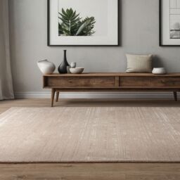 The Rug Shop UK Beige Modern Easy to clean Hand Made Plain Area Rug - Size: 200 cm x 290 cm - thumbnail 3
